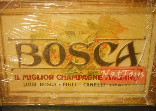 EDITION Modèle plaque publicitaire BOSCA CHAMPAGNE +fas.18 Boîte Hachette