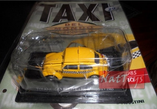 PUBLISHING Model Volkswagen Beetle Rio de Janeiro 1985 Taxi World DIE CAST 1:43 +fas.29