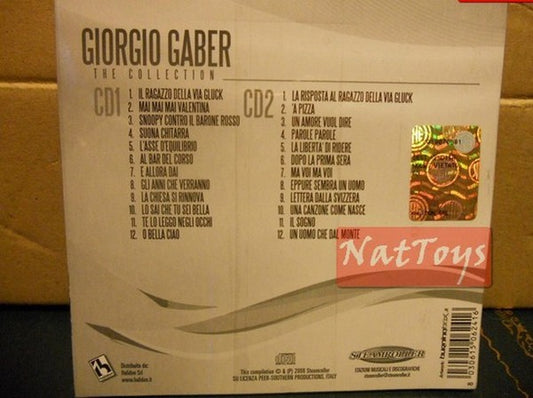 GIORGIO GABER THE COLLECTION DOPPIO New Original New Audio CD