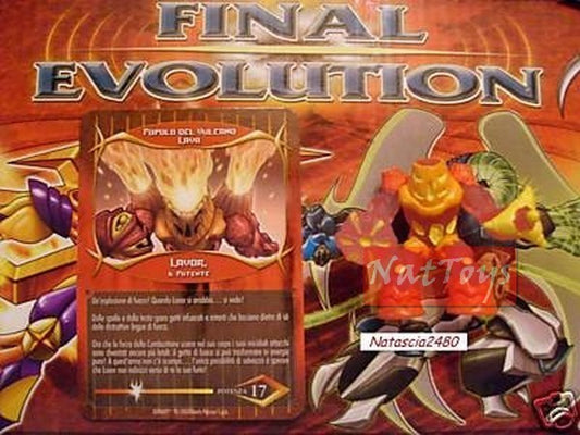 GORMITI FINAL EVOLUTION POPOLO LAVA LAVOR +CARD *NatToysModels*