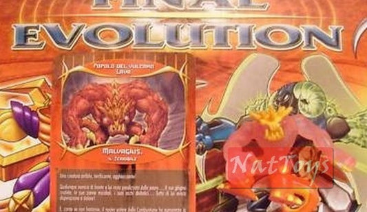 GORMITI FINAL EVOLUTION POPOLO LAVA MALVAGIUS +CARD *NatToysModels*