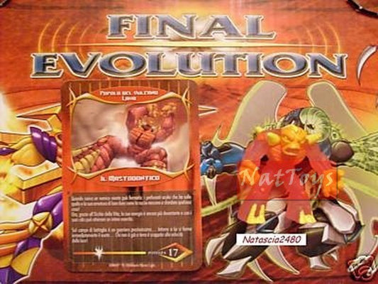 GORMITI FINAL EVOLUTION POPOLO LAVA MASTODONTICO +CARD *NatToysModels*