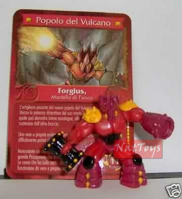 GORMITI SERIE 3 FORGIUS +CARD Raro *NatToysModels*