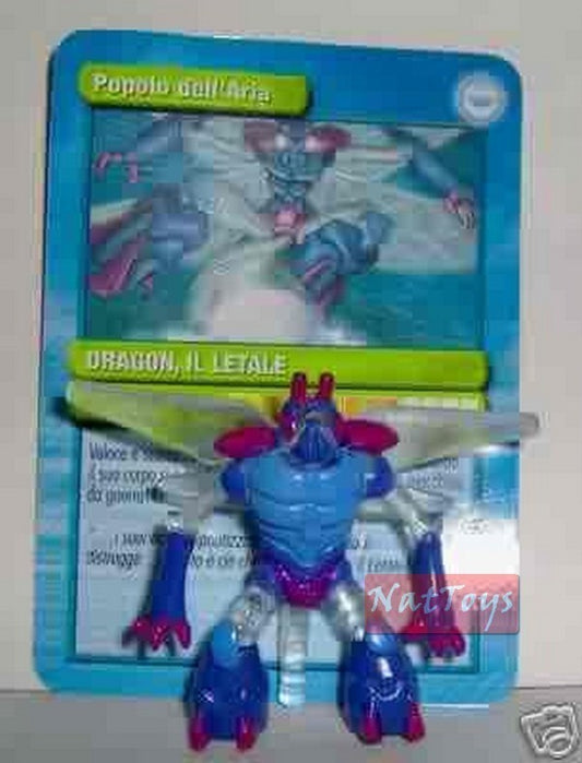 GORMITI SERIE ATOMIC DRAGON +CARD *NatToysModels*