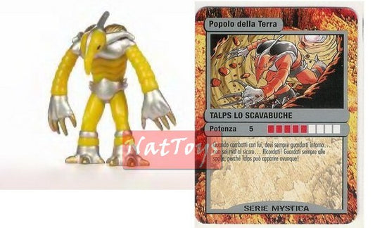 GORMITI SERIE MYSTICA TALPS Figure 3D + Card ITA