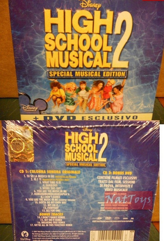 HIGH SCHOOL MUSICAL 2 SPECIAL MUSICAL EDITION + DVD New Original New CD Audio