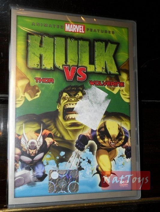 HULK VS THOR ET WOLVERINE Marvel Film d'animation DVD Nouveau Original