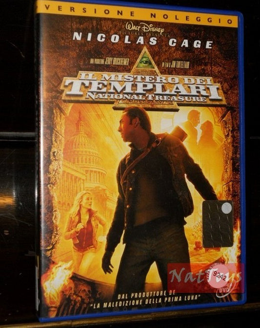 LE MYSTÈRE DU TRÉSOR NATIONAL DES TEMPLIERS Nicolas Cage Film DVD Vidéo originale