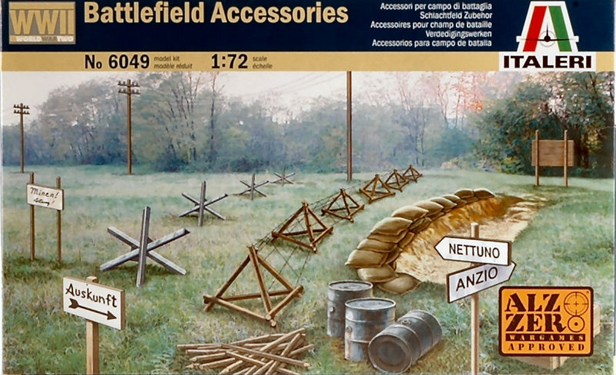 KIT TO ASSEMBLE IN SCALE COMPATIBLE WITH 2nd WAR ACCESSORIES KIT 1:72 ITALERI IT6049