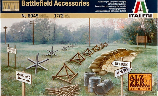 KIT DA MONTARE IN SCALA COMPATIBILE CON 2nd WAR ACCESSORIES KIT 1:72 ITALERI IT6049