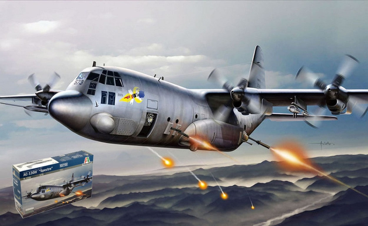 SCALE ASSEMBLY KIT COMPATIBLE WITH AC-130H SPECTER KIT 1:72 ITALERI IT1310