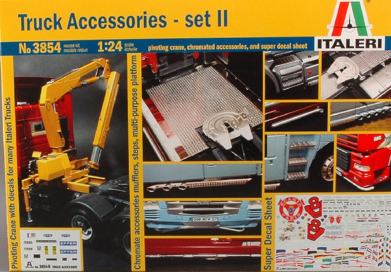 KIT À ASSEMBLER À L'ÉCHELLE COMPATIBLE AVEC LES ACCESSOIRES DE CAMION SÉRIE II KIT 1:24 ITALERI IT3854