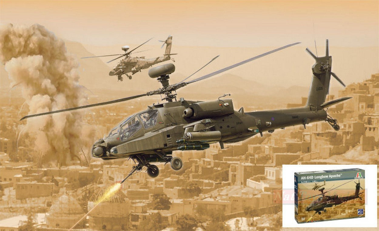 SCALE ASSEMBLY KIT COMPATIBLE WITH AH-64D LONGBOW APACHE KIT 1:48 ITALERI IT2748