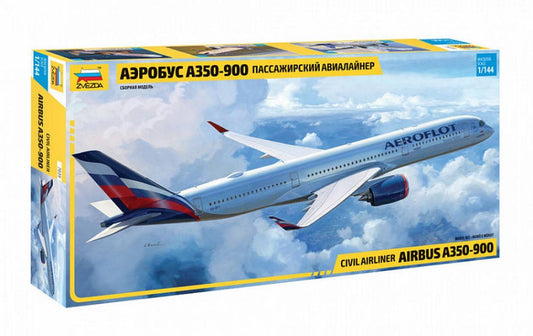 SCALE ASSEMBLY KIT COMPATIBLE WITH AIRBUS A350-900 KIT 1:144 ZVEZDA Z7039