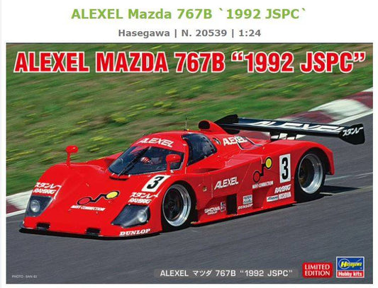 SCALE ASSEMBLY KIT COMPATIBLE WITH ALEXEL MAZDA 767B 1992 JSPC KIT 1:24 HASEGAWA HA20539