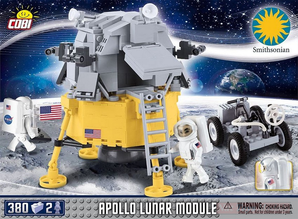 KIT D'ASSEMBLAGE À L'ÉCHELLE COMPATIBLE AVEC LE MODULE LUNAIRE APOLLO 11 PCS 380 COBI COB21075