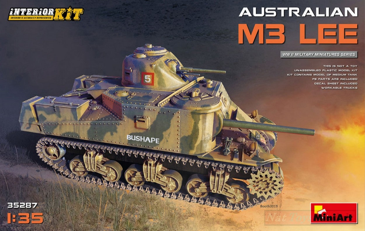 SCALE ASSEMBLY KIT COMPATIBLE WITH AUSTRALIAN M3 LEE INTERIOR KIT 1:35 MINIART MIN35287