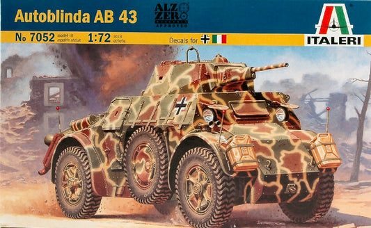 KIT TO BE ASSEMBLED IN SCALE COMPATIBLE WITH AB 43 ARMOR CAR KIT 1:72 ITALERI IT7052