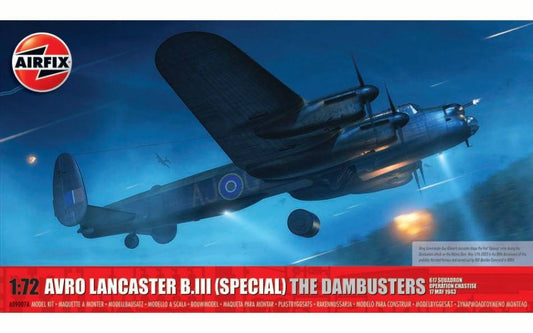 KIT DA MONTARE IN SCALA COMPATIBILE CON AVRO LANCASTER B.III (SPECIAL) THE DAMBUSTERS KIT 1:72 AIRFIX A09007A