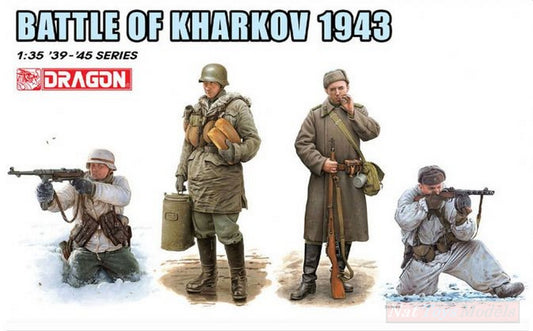 KIT DA MONTARE IN SCALA COMPATIBILE CON BATTLE OF KHARKOV 1943 KIT 1:35 DRAGON D6782