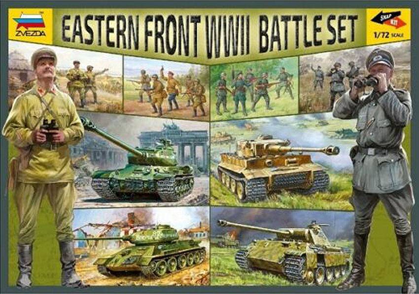 SCALE ASSEMBLY KIT COMPATIBLE WITH BATTLE SET EASTERN FRONT WWII KIT 1:72 ZVEZDA Z5203