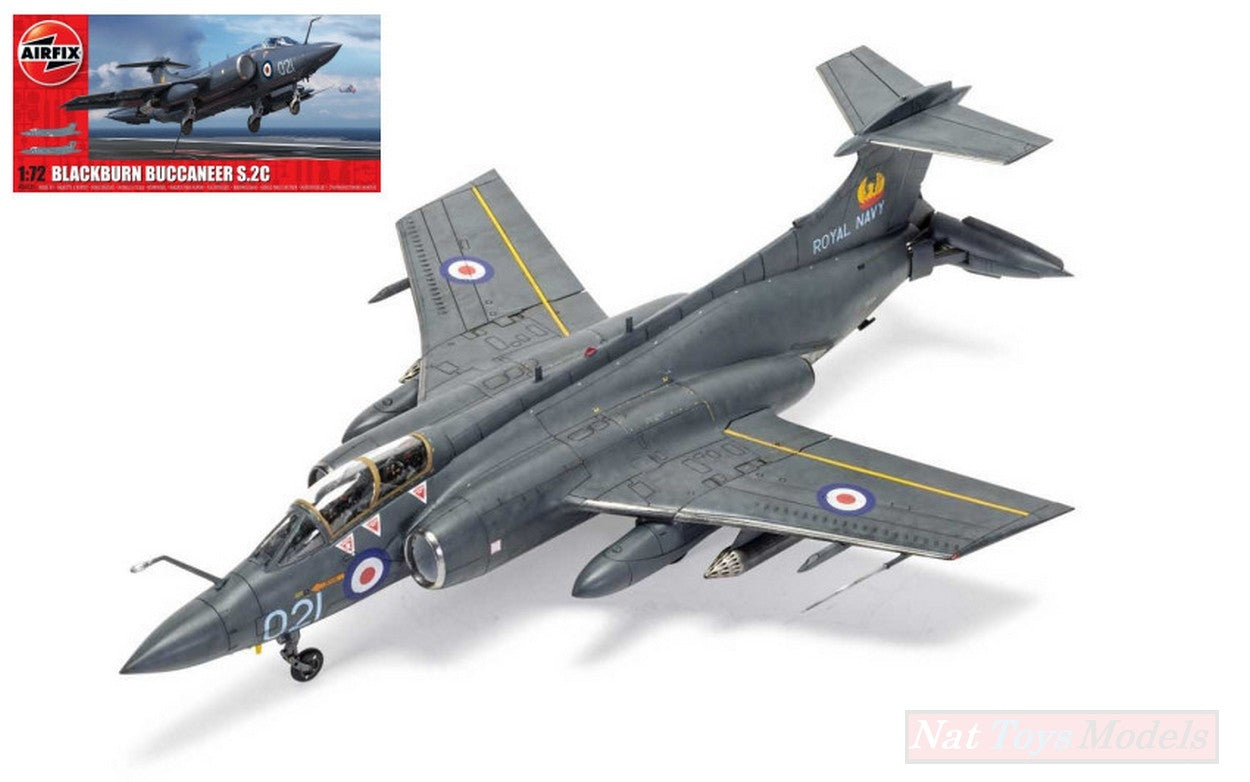 KIT DA MONTARE IN SCALA COMPATIBILE CON BLACKBURN BUCCANEER S.2C KIT 1:72 AIRFIX A06021