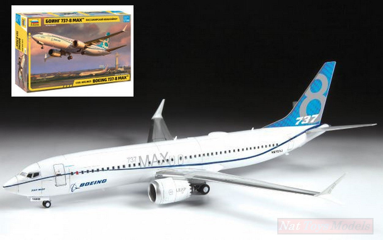 KIT DA MONTARE IN SCALA COMPATIBILE CON BOEING 737 8 MAX KIT 1:144  ZVEZDA Z7026