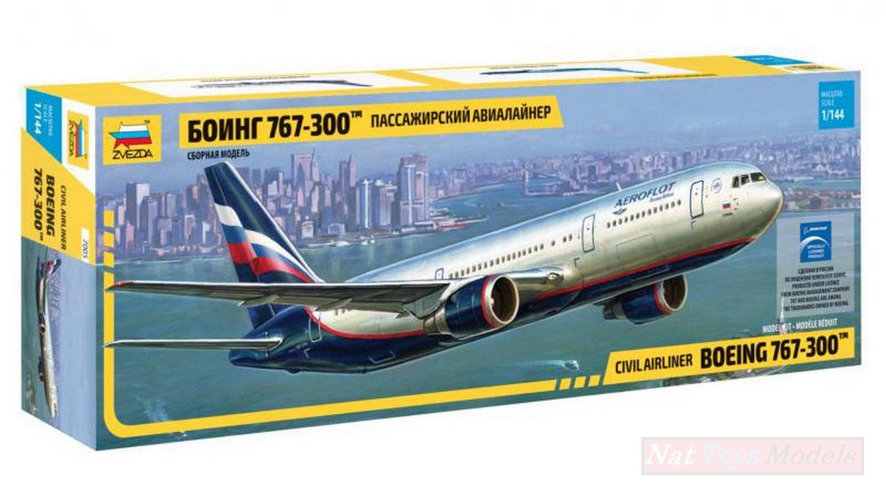 KIT DA MONTARE IN SCALA COMPATIBILE CON BOEING 767 300 KIT 1:144 ZVEZDA Z7005