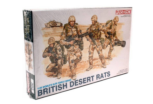 KIT DE MONTAGE À L'ÉCHELLE COMPATIBLE AVEC LE KIT DE RATS DU DÉSERT BRITANNIQUES 1:35 DRAGON D3013