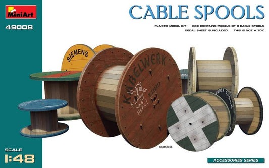 KIT TO ASSEMBLE IN SCALE COMPATIBLE WITH CABLE SPOOLS KIT 1:48 MINIART MIN49008