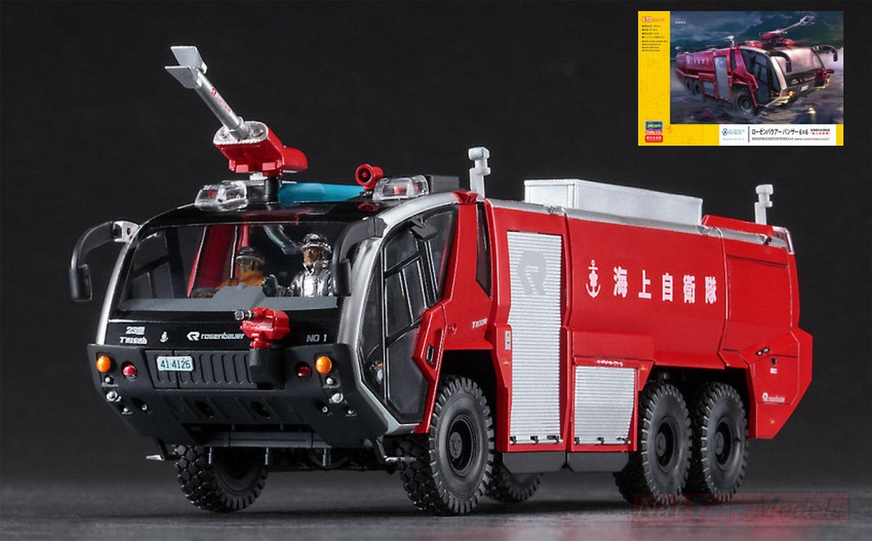 SCALE ASSEMBLY KIT COMPATIBLE WITH ROSENBAUER PANTHER N6x6 FIRE TRUCK KIT 1:72 HASEGAWA HA52235