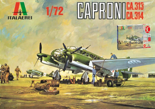 KIT À ASSEMBLER À L'ÉCHELLE COMPATIBLE AVEC CAPRONI Ca.313/314 (VINTAGE LIMITED) KIT 1:72 ITALERI IT0106