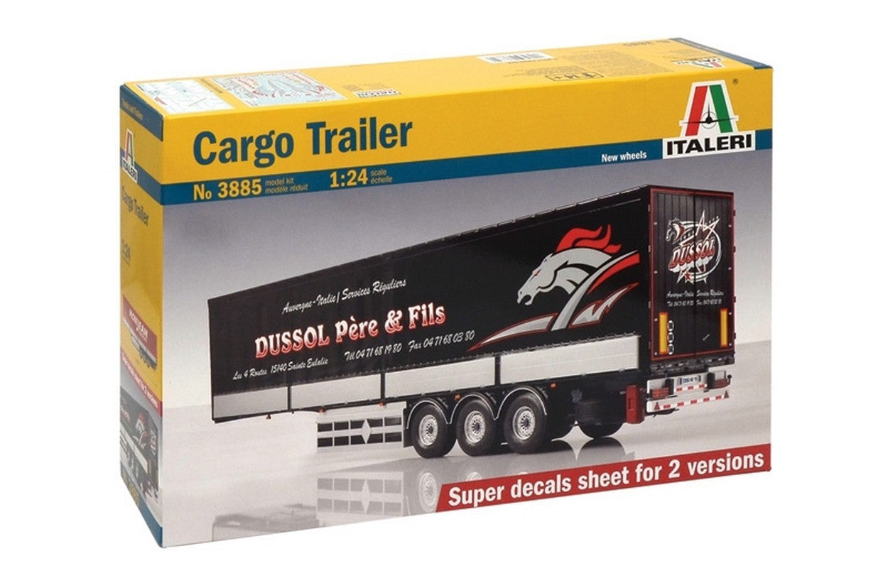 KIT TO BE ASSEMBLED IN SCALE COMPATIBLE WITH CARGO TRAILER KIT 1:24 ITALERI IT3885