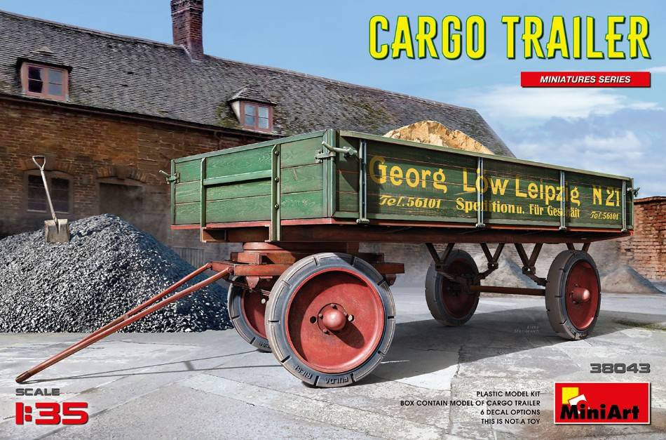 KIT DA MONTARE IN SCALA COMPATIBILE CON CARGO TRAILER KIT 1:35 MINIART MIN38043