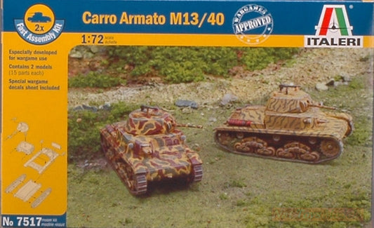 SCALE ASSEMBLY KIT COMPATIBLE WITH M 13/40 TANK KIT 1:72 ITALERI IT7517