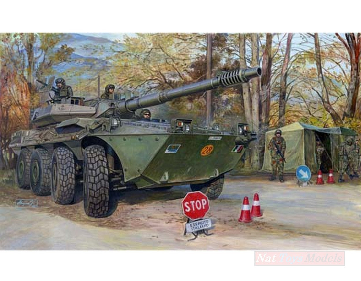 KIT TO ASSEMBLE IN SCALE COMPATIBLE WITH TANK B 1 CENTAUR LATE VERSION KIT 1:35 TRUMPETER TP0387