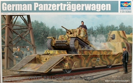 KIT TO BE ASSEMBLED IN SCALE COMPATIBLE WITH GERMAN PANZERTRAGERW TANK. KIT 1:35 TRUMPETER TP1508