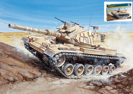 KIT TO BE ASSEMBLED IN SCALE COMPATIBLE WITH MAGACH 6 TANK KIT 1:72 ITALERI IT7073