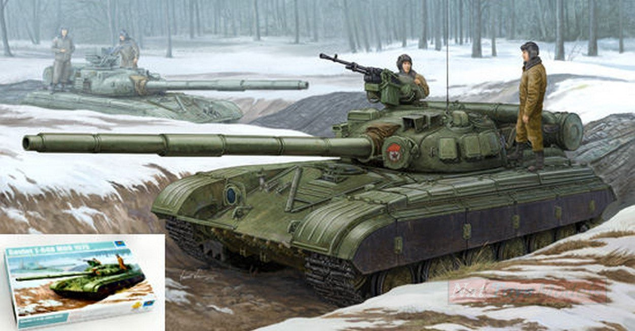 KIT DA MONTARE IN SCALA COMPATIBILE CON CARRO SOVIET T-64B KIT 1:35 TRUMPETER TP1581