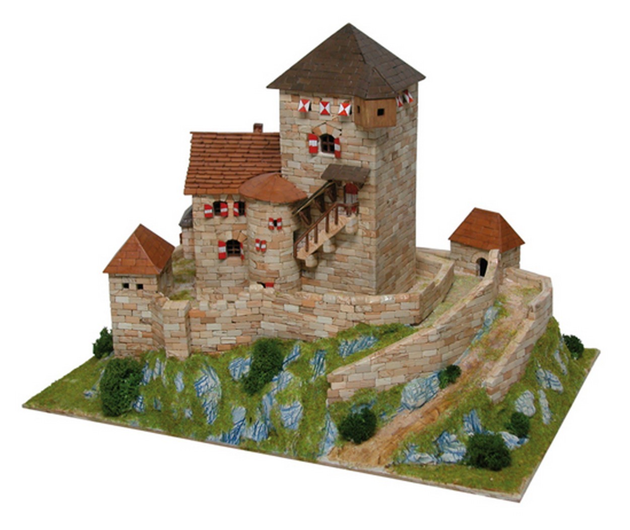 KIT TO BE ASSEMBLED IN SCALE COMPATIBLE WITH BURG BRANZOLL CASTLE ITALIA SEC.XIII PCS 3800 KIT 1:110 AEDES ARS ADS1054