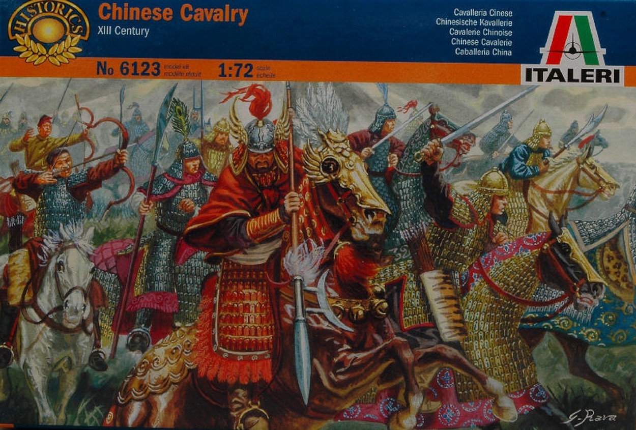 KIT DE MONTAGE À L'ÉCHELLE COMPATIBLE AVEC LE KIT DE CAVALERIE CHINOIS 1:72 ITALERI IT6123