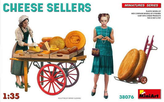 KIT TO ASSEMBLE IN SCALE COMPATIBLE WITH CHEESE SELLERS KIT 1:35 MINIART MIN38076