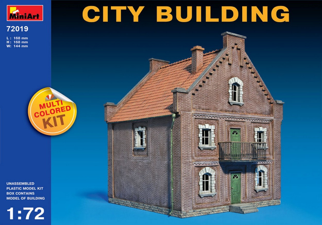 SCALE ASSEMBLY KIT COMPATIBLE WITH CITY BUILDING KIT 1:72 MINIART MIN72019