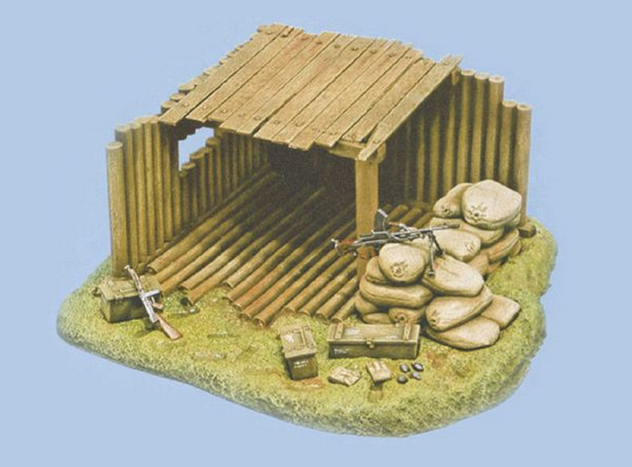 KIT TO BE ASSEMBLED IN SCALE COMPATIBLE WITH COMMAND POST KIT 1:35 ITALERI IT0417