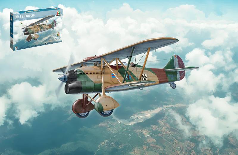 KIT DA MONTARE IN SCALA COMPATIBILE CON CR 32 FRECCIA - AERONAUTICA MILITARE 100th ANNIVERSARY KIT 1:72 ITALERI IT1438