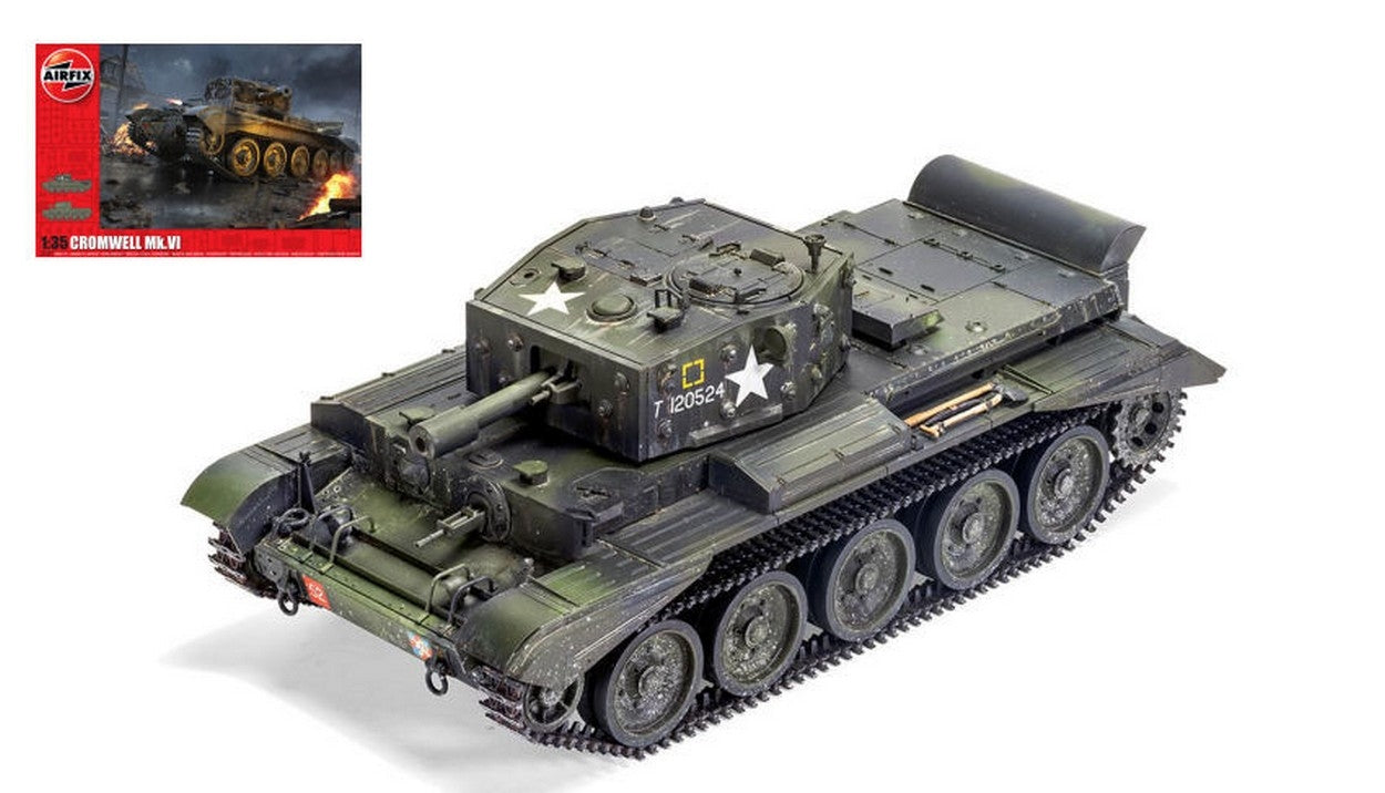 KIT DE MONTAGE À L'ÉCHELLE COMPATIBLE AVEC CRUISER MK VIII A27M CROMWELL MK VI KIT 1:35 AIRFIX A1374