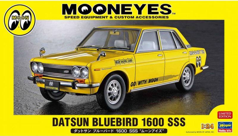 SCALE ASSEMBLY KIT COMPATIBLE WITH DATSUN BLUEBIRD 1600 SSS MOONEYE KIT 1:24 HASEGAWA HA20616