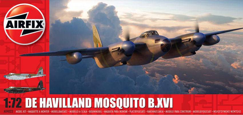 KIT DE MONTAGE À L'ÉCHELLE COMPATIBLE AVEC LE KIT DE MOUSTIQUES DE HAVILLAND 1:72 AIRFIX A04023