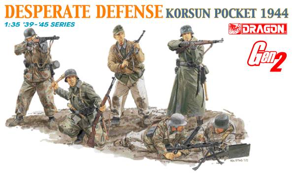 KIT D'ASSEMBLAGE À L'ÉCHELLE COMPATIBLE AVEC LE KIT KORSUN DEFENSE DESPERATE 1:35 DRAGON D6273