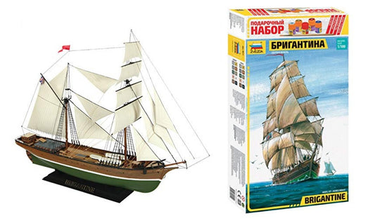 SCALE ASSEMBLY KIT COMPATIBLE WITH ENGLISH BRIGANTINE 1:144 ZVEZDA Z9011